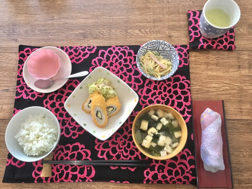 鹿児島 デイサービス 地域密着型通所介護事業 スター倶楽部　昼食　ささみチーズフライ