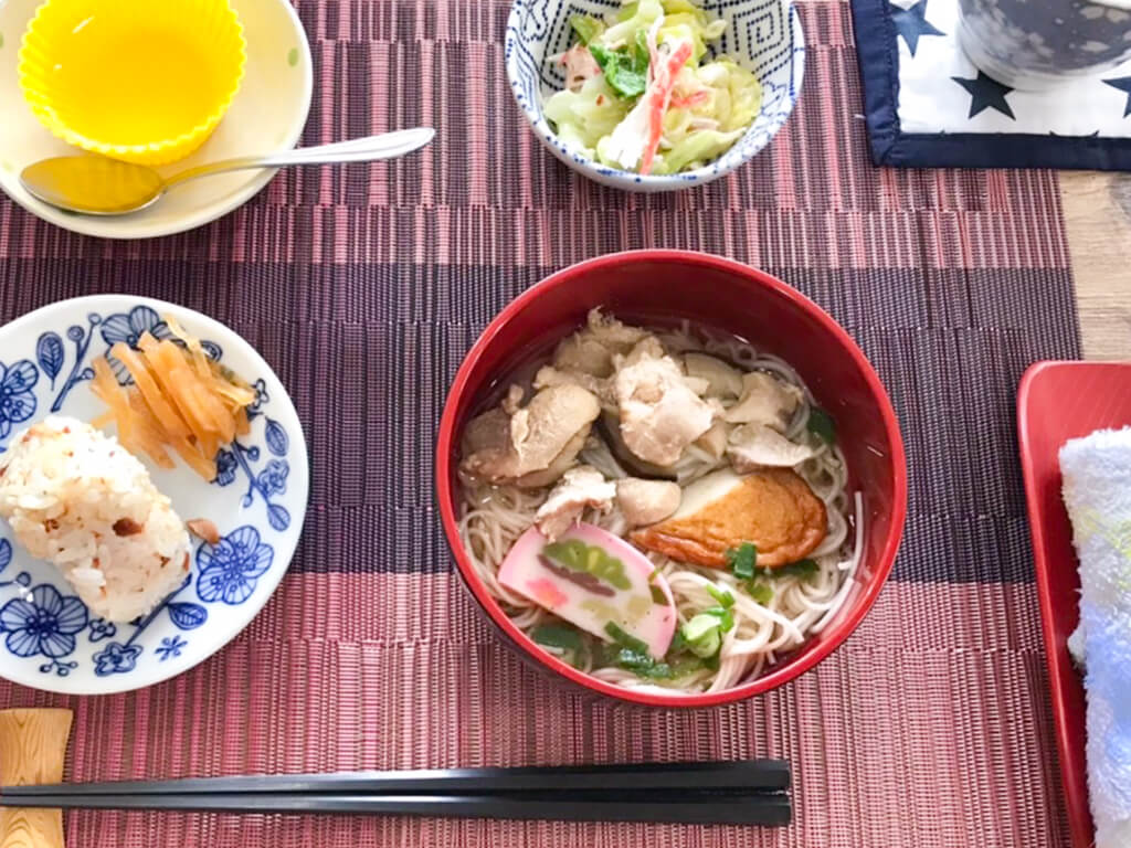 デイサービス 手作り 昼食 スター倶楽部 鹿児島 にゅう麺定食
