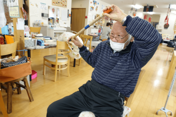 鹿児島ディサービス　棒体操　運動