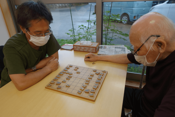 鹿児島ディサービス　将棋　レク活動