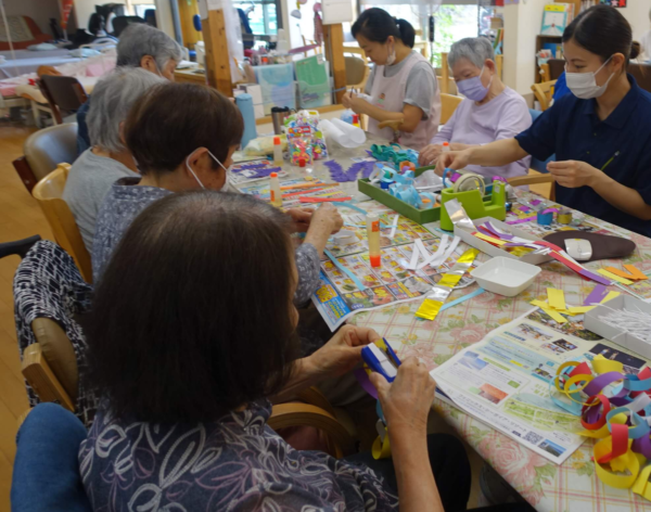 鹿児島デイサービス　創作活動　七夕