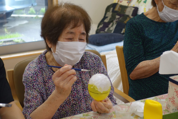 鹿児島　デイサービス　創作活動　風鈴