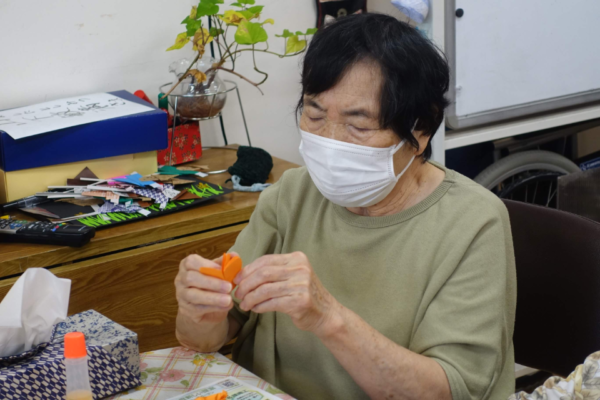 鹿児島ディサービス　創作活動　かぼちゃ