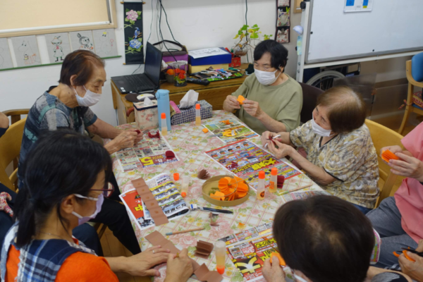 鹿児島ディサービス　創作活動　かぼちゃ