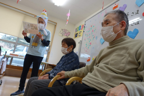 鹿児島デイサービス　誕生日会　手作り　ケーキ