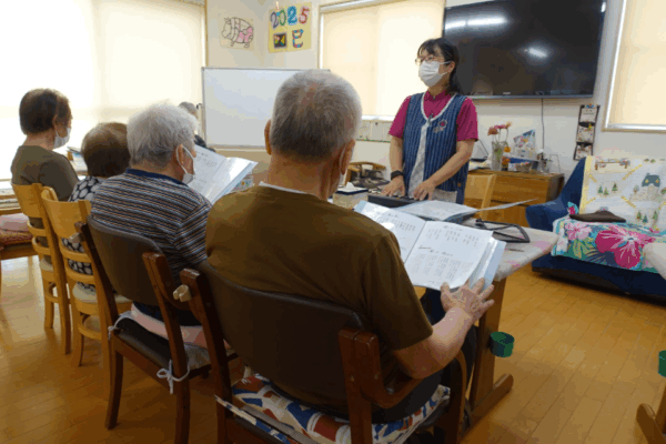鹿児島デイサービス　合唱　歌レク