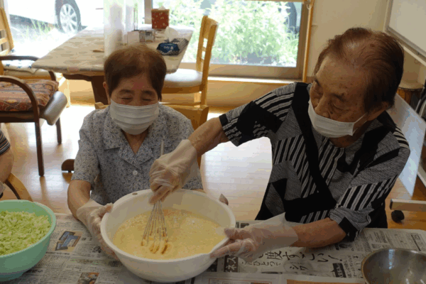 鹿児島デイサービス　おやつレク　たこ焼き