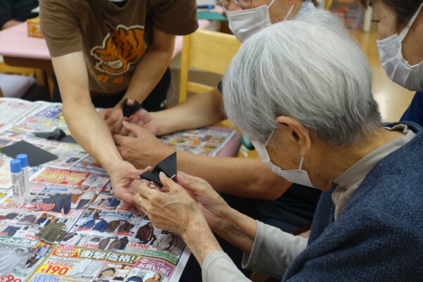 鹿児島 デイサービス 創作活動 飾り作り