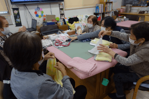鹿児島デイサービス 洗濯物 たたみ
