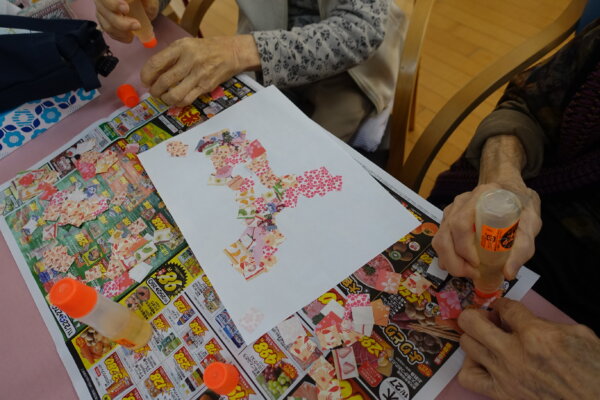 鹿児島　デイサービス　創作活動　壁紙　一月　菜の花マラソン