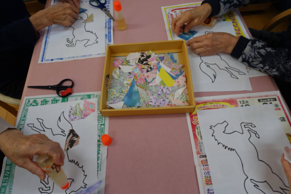 鹿児島デイサービス　創作活動　午作品