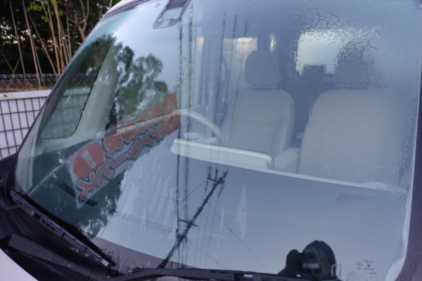 鹿児島ディサービス　送迎車　凍結