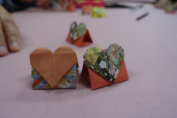 鹿児島　デイサービス　創作活動　ハート　バレンタイン