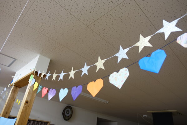 鹿児島　デイサービス　創作活動　バレンタインデー　ハート