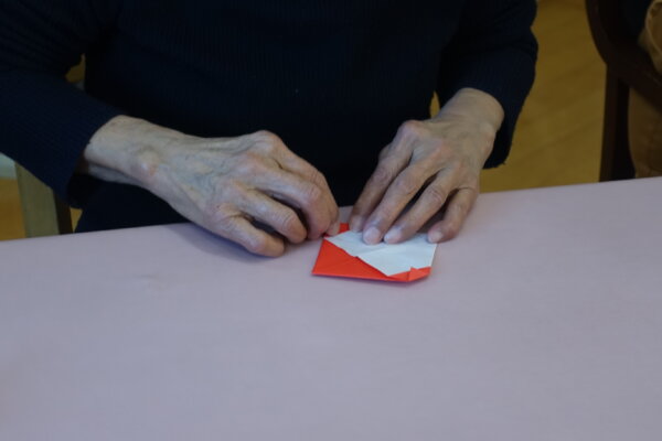 鹿児島　デイサービス　創作活動　バレンタインデー　ハート