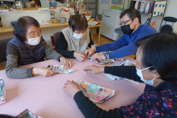 鹿児島　デイサービス　創作活動　桜　壁紙