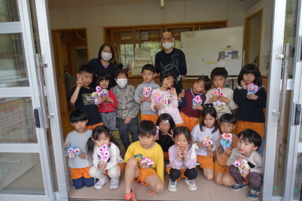 鹿児島 デイサービス 保育園交流 卒園 創作