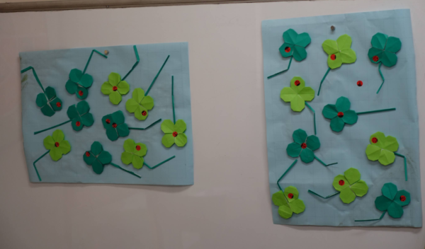 鹿児島ディサービス 創作活動 四葉のクローバー