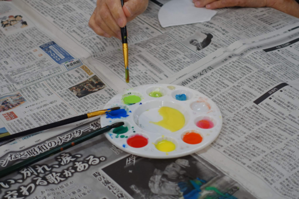 鹿児島ディサービス 創作活動 鯉のぼり