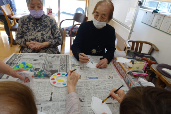 鹿児島ディサービス 創作活動 鯉のぼり