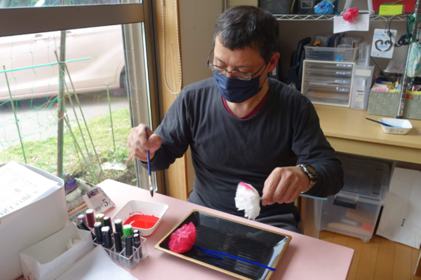鹿児島ディサービス　母の日　プレゼント作成