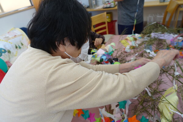 鹿児島　デイサービス　創作活動　七夕