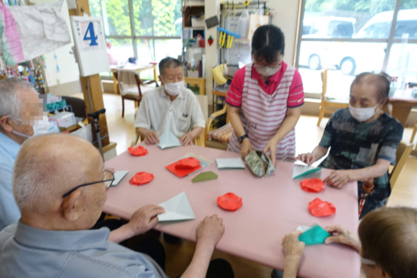 鹿児島ディサービス 創作活動 スイカ