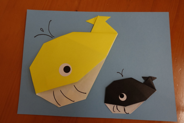 鹿児島ディサービス　創作活動　クジラ