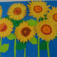 鹿児島スター俱楽部よしの　壁画　ひまわり