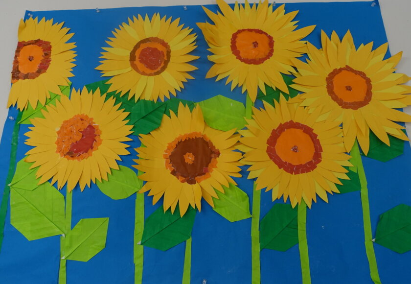 鹿児島スター俱楽部よしの　壁画　ひまわり