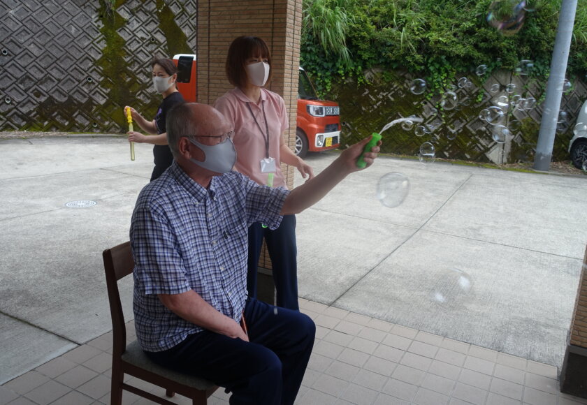 鹿児島スター俱楽部よしの 活動 シャボン玉