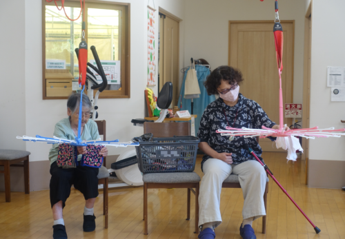 鹿児島スター俱楽部よしの 洗濯物干し リハビリ