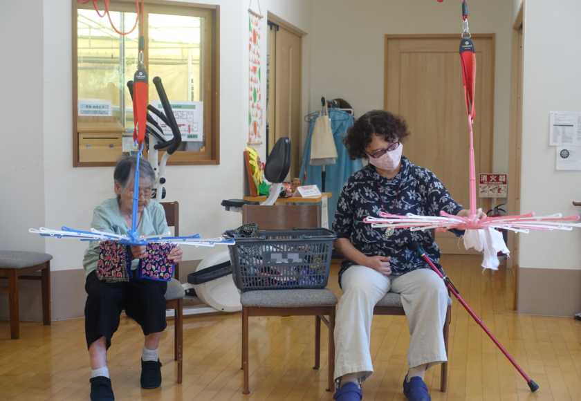 鹿児島スター俱楽部よしの　洗濯物干し　リハビリ