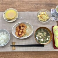 鹿児島 デイサービス 地域密着型通所介護事業 スター倶楽部 とんかつ定食