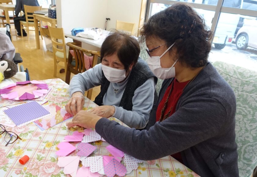 鹿児島ディサービス 2月 創作活動