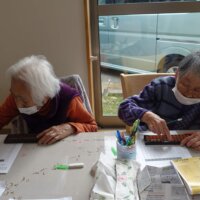 鹿児島ディサービス　そろばん　活動