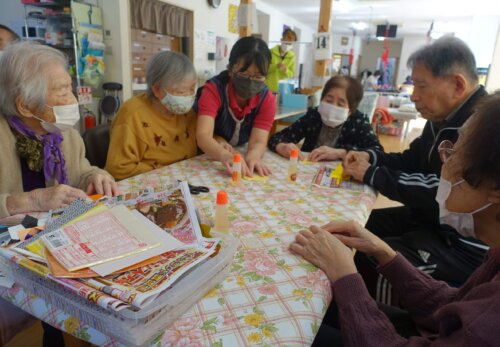鹿児島ディサービス 創作活動 雛祭り