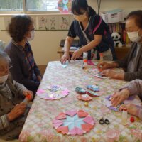 鹿児島ディサービス 創作活動 雛祭り