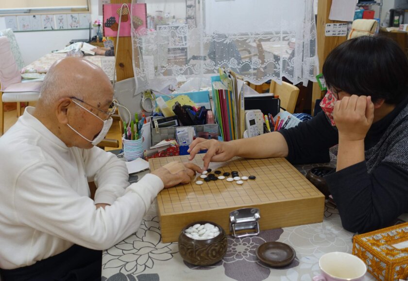 鹿児島ディサービス　囲碁　活動