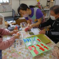 鹿児島ディサービス　創作活動　折り紙