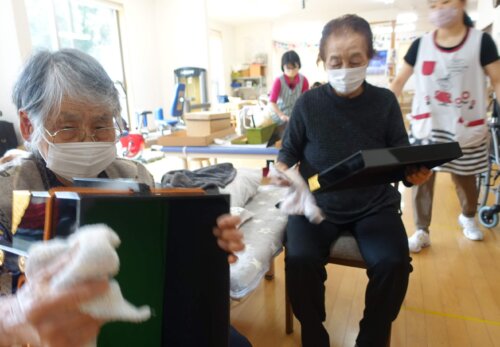 鹿児島ディサービス 5月人形 飾り付け