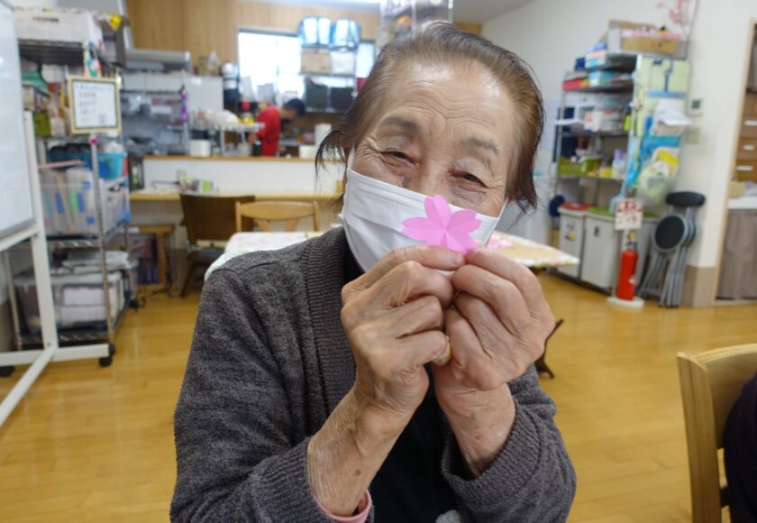 鹿児島ディサービス　創作活動　花