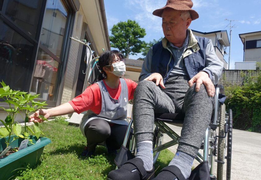 鹿児島ディサービス　園芸活動　野菜