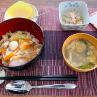 デイサービス 手作り 昼食 スター倶楽部 鹿児島 中華丼