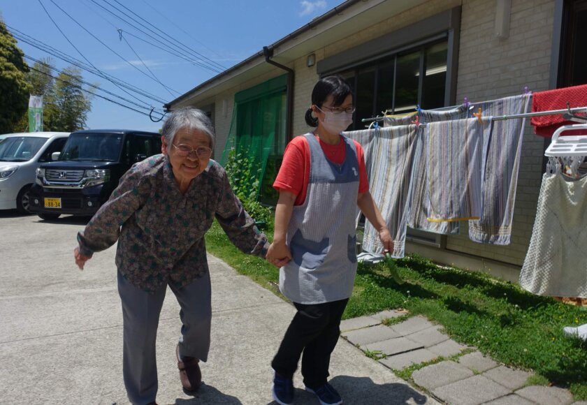 鹿児島ディサービス 菜園収穫 活動