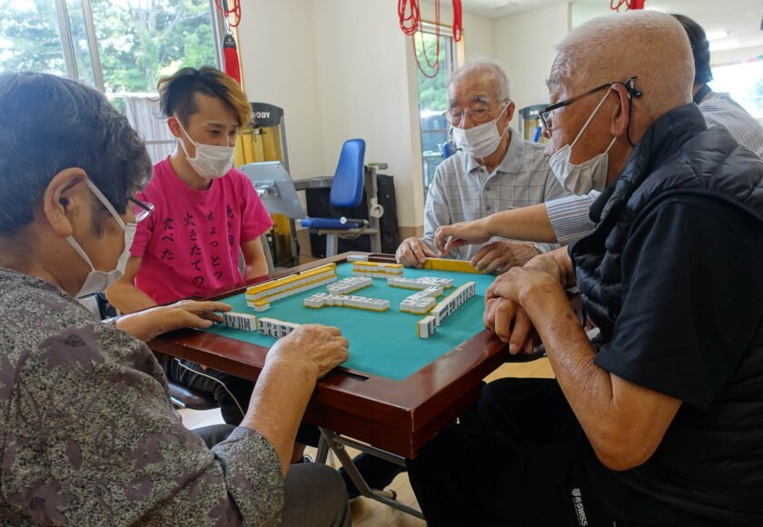 鹿児島ディサービス　麻雀　初参加