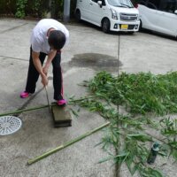 鹿児島デイサービス　スター倶楽部よしの　飾り作り　七夕