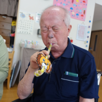 鹿児島ディサービス　自主トレ　拭き戻し