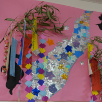 鹿児島ディサービス　七夕　織姫彦星