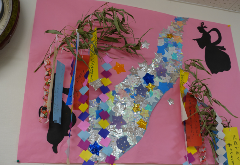 鹿児島ディサービス　七夕　織姫彦星